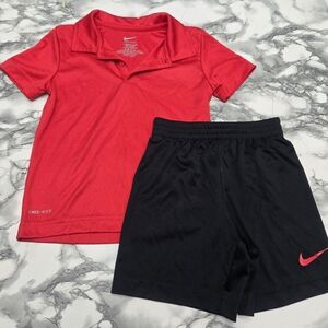 Nike Kids Bright Red Polo Shirt